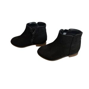 Cat & Jack Little Girl Black Booties Size 7